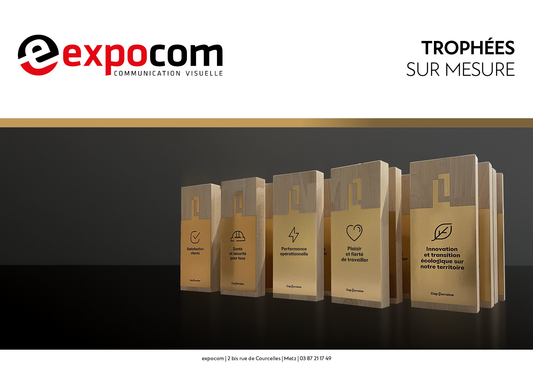 Book Trophées sur-mesure